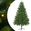 vidaXL Choinka z 300 diodami LED z podstawą Zielony 180 cm PE
