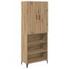 vidaXL Highboard Dąb rzemieślniczy 69,5 x 34 x 180 cm