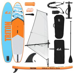 vidaXL Nadmuchiwany deska SUP z żaglem TRITON 330 x 76 x 15 cm dla