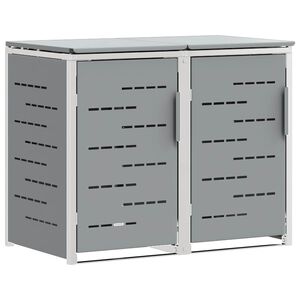 vidaXL Przechowywanie kosza na odpady for 2 Bins 240L Stal nierdzewna