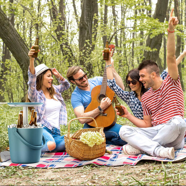 Keter Stolik z lod&oacute;wką Go Bar, morski niebieski