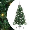 vidaXL Sztuczna choinka z oświetleniem na Boże Narodzenie 150 cm PVC