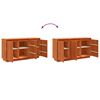 vidaXL Bufet Brązowy dąb 111 x 34 x 60 cm Lite drewno sosnowe