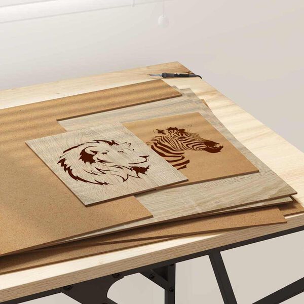 vidaXL Panele dekoracyjne 12 pcs Dąb Sonoma 40 x 60 x 0.27 cm