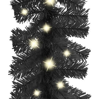 vidaXL Girlanda świąteczna z lampkami LED, 20 m, czarna