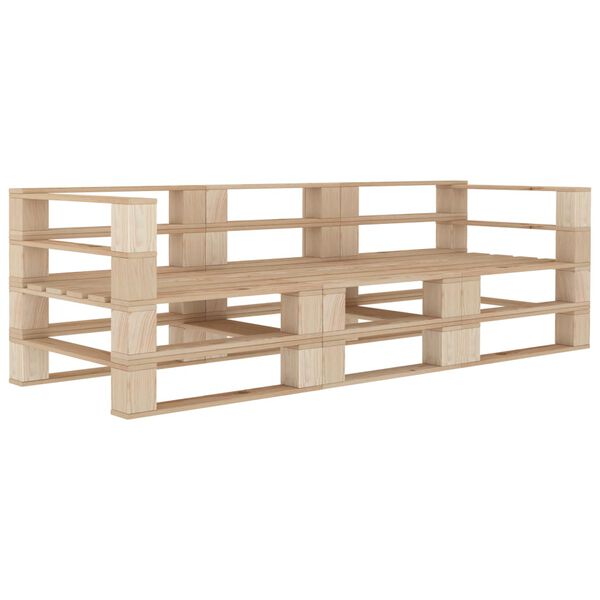 vidaXL Ogrodowa sofa 3-osobowa z palet, drewniana