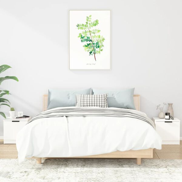 vidaXL Szafki nocne, 2 szt., białe, 40x39x40 cm