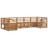 vidaXL Zestawy sof 7 pcs Naturalny Lite Drewno Akacji