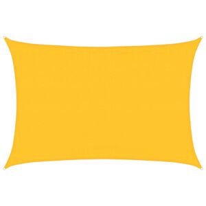 vidaXL Żagiel przeciwsłoneczny, 160 g/m&sup2;, ż&oacute;łty, 3,5x4,5 m, HDPE