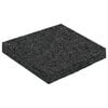 vidaXL Pad Patio z Granulatem Gumowym Czarny 9 x 9 x 1 cm Guma