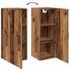 vidaXL Szafka wisząca, stare drewno, 34,5x34x90 cm