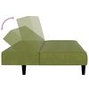 vidaXL 2-osobowa kanapa, jasnozielona, tapicerowana aksamitem