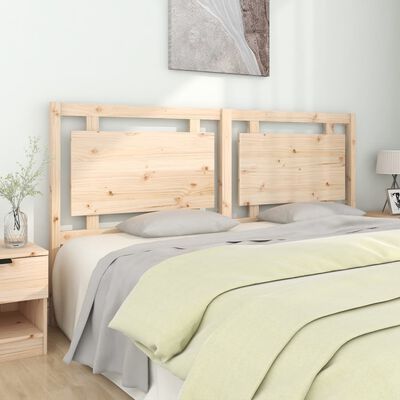 vidaXL Wezgłowie łóżka, 185,5x4x100 cm, lite drewno sosnowe