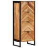 vidaXL Szafka łazienkowa, 40x30x100 cm, lite drewno akacjowe i żelazo