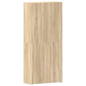 vidaXL Szafka na buty 80 x 35.5 x 180 cm Drewno inżynieryjne Brązowy
