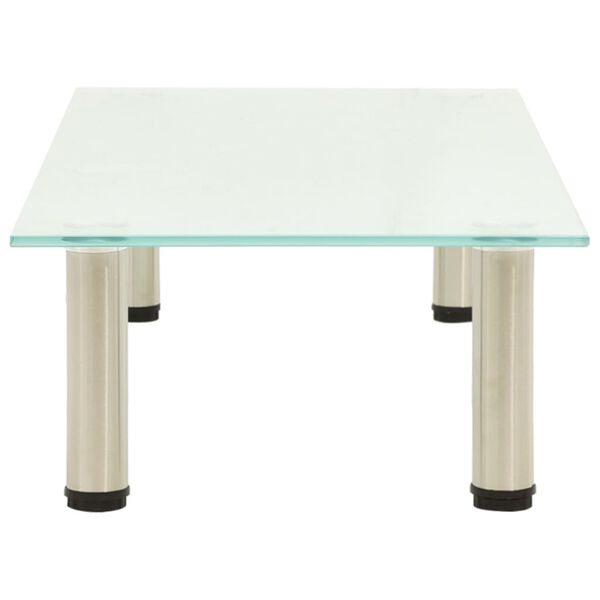 vidaXL Stojak pod TV, 80x35x17 cm, hartowane szkło mrożone