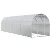 vidaXL Kurnik srebrny 800 x 200 x 200 cm Stal ocynkowana