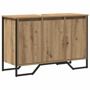 vidaXL Szafka pod umywalkę Dąb rzemieślniczy 91 x 35 x 60 cm