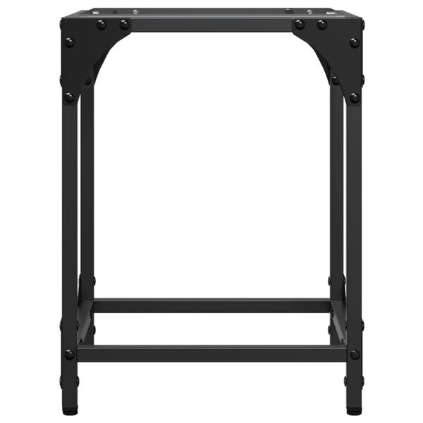 vidaXL Stoliki kawowe ze szklanym blatem, 2 szt., 30x30x40 cm, stal