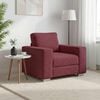 vidaXL Sofa Czerwone wino 100 x 80 x 82 cm tkanina