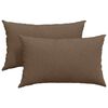 vidaXL Poduszki na sofę 2 pcs Brązowy 50 x 30 cm tkanina