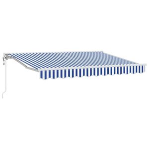 vidaXL Rama markizy Niebieski i biały 250 x 200 cm