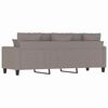 vidaXL Sofa 3-osobowa, kolor taupe, 180 cm, tapicerowana tkaniną