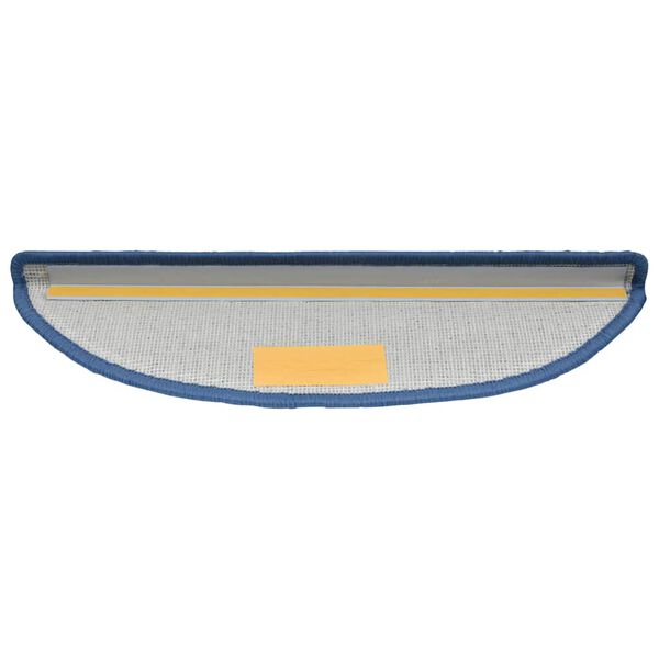 vidaXL Maty na schody 20 szt. 56x17x3 cm Niebieskie p&oacute;łokrągłe