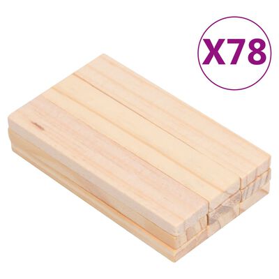 vidaXL 150-częściowy zestaw klocków drewnianych, malowana sosna