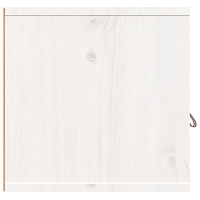 vidaXL Szafki ścienne, 2 szt., białe, 80x30x30 cm, lite drewno sosnowe