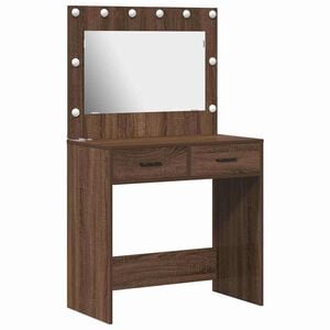 vidaXL Toaletka Brązowy dąb 78,5 x 41 x 135 cm Drewno inżynieryjne