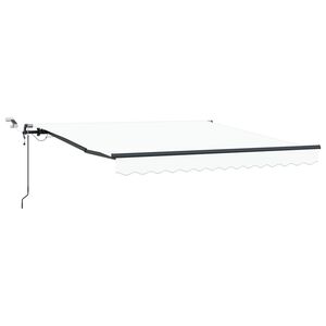 vidaXL Markiza wysuwana Biały 300 x 250 cm Poliester