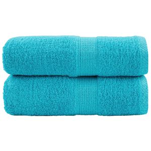 vidaXL Ręczniki toaletowe Premium SOLUND 2 szt. Turkusowe 30x30 cm 600 gsm