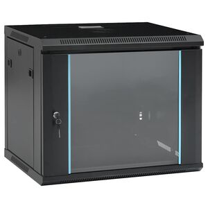 vidaXL Szafki serwerowe Black 600 x 450 x 510 mm Stal
