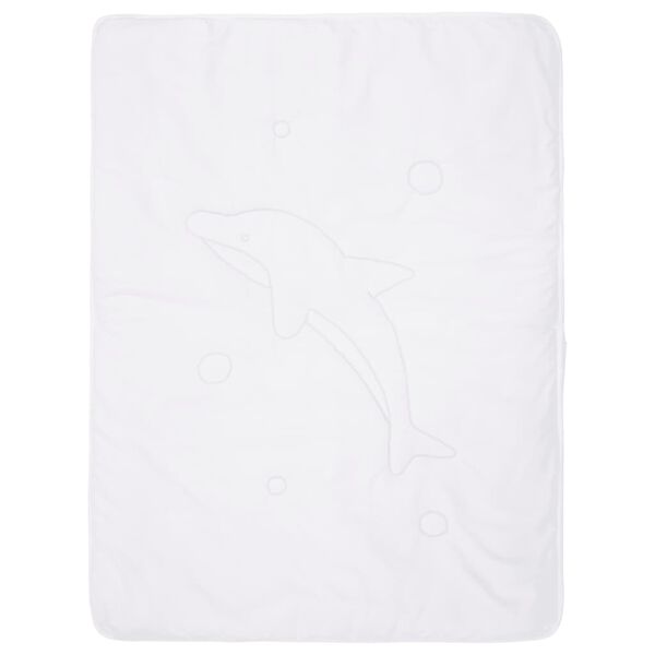 vidaXL 3-cz. zestaw pościeli dziecięcej, biały, 100x135 cm/40x60 cm