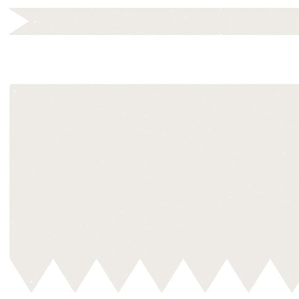 vidaXL Krawężnik do trawnika 10 pcs Biały 100 x 0.05 x 20 cm