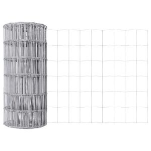 vidaXL Ogrodzenie Euro Srebrny 0.4 x 10 m