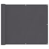 vidaXL Parawan balkonowy, antracyt, 90x1000 cm, 100% poliester Oxford