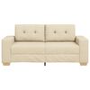 vidaXL Sofa dwuosobowa, kremowa, 180x77x82 cm, tkanina