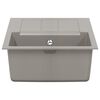 vidaXL Zlew Szary 780 x 500 mm 80% Kwarc i 20% Żywica