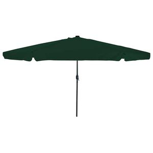 vidaXL Parasolka ogrodowa 395 x 395 x 245 cm Poliester Okrągły zielony