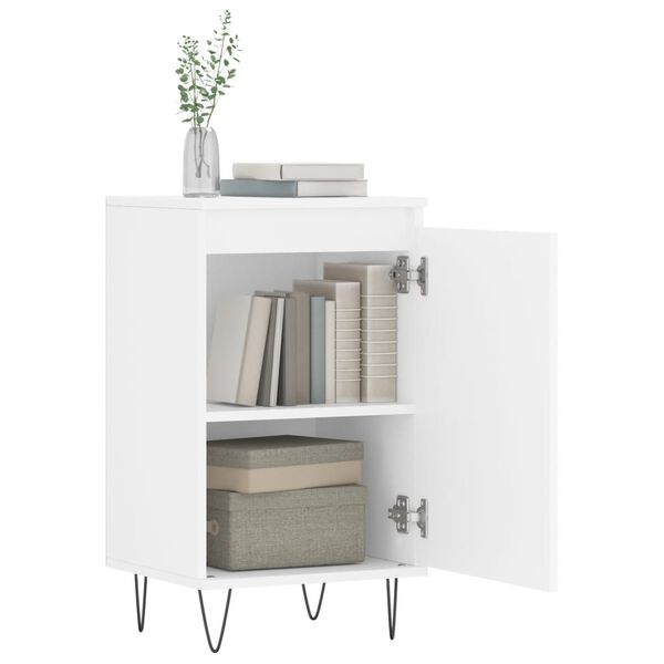 vidaXL Szafki, 2 szt., białe, 40x35x70 cm, materiał drewnopochodny