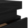 vidaXL Szafka Nocna z szufladą 2 pcs Czarny Dąb 35 x 39 x 55 cm