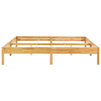 vidaXL Rama łóżka z litego drewna dębowego, 200 x 200 cm