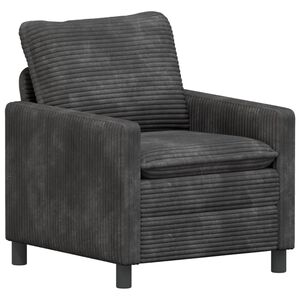 vidaXL Sofa ciemnoszary 76 x 81 x 87,5 cm Poliester