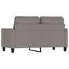 vidaXL Sofa 2-osobowa, kolor taupe, 120 cm, tapicerowana tkaniną