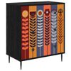 vidaXL Komoda z szufladami ESSEN Wz&oacute;r słonecznika 66 x 36,5 x 76 cm