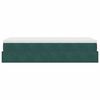 vidaXL Rama łóżka otomana z materacem, zielona, 80x200 cm, aksamit