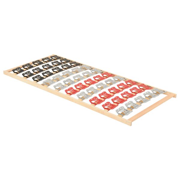 vidaXL Rama ł&oacute;żka z 12 listwami i wspornikami, 100x200 cm