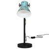 vidaXL Lampa stołowa, 25 W, postarzany niebieski, 17x17x60 cm, E27